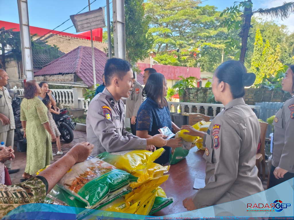 Polda Sumut Gelar Gerakan Pangan Murah di Gereja GBKP Bangun Mulia, Ringankan Beban Masyarakat